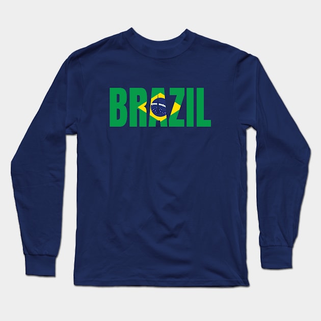 Brazil Long Sleeve T-Shirt by Footscore